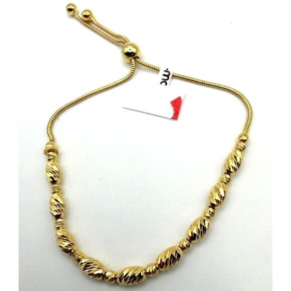 Mia Fiore Adjustable Bracelet 14K Gold‎ Plated Sterling Silver Italy MIB NWT